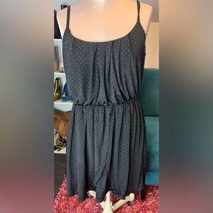 Black Dress with Gold dots. Size large